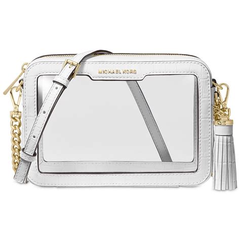 michael kors bag transparent|Michael Kors clear crossbody bag.